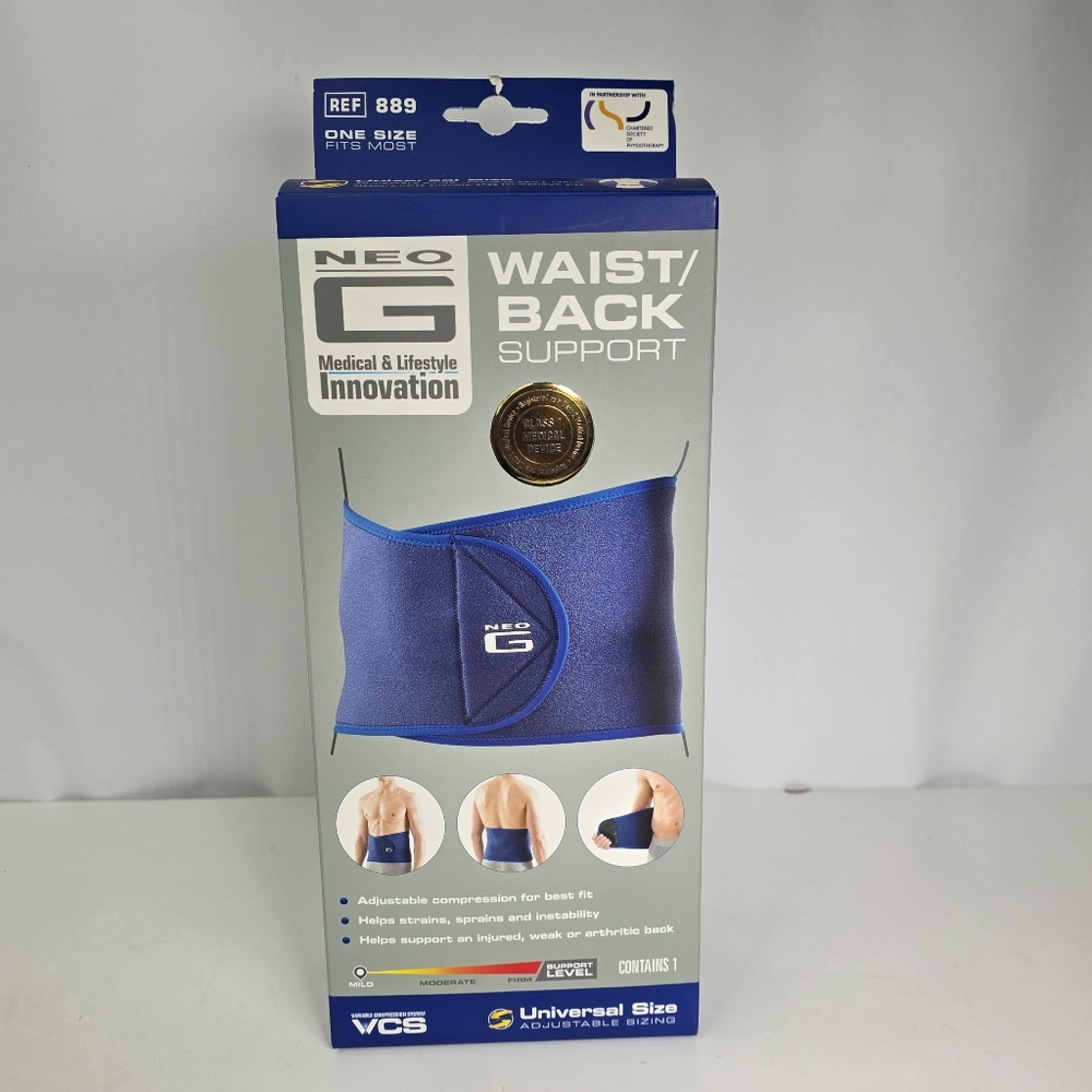 NEO G WAIST BACK SUPPORT.  New. One Size Fits Most. Ref 889.
